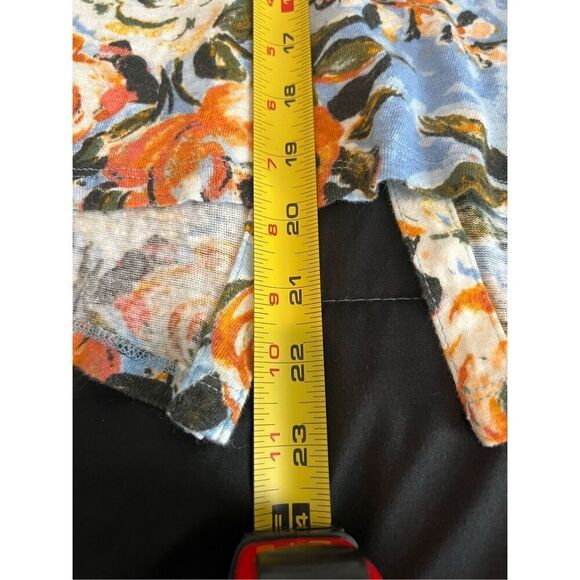 Joie 100% linen flower print top - Picture 5 of 5